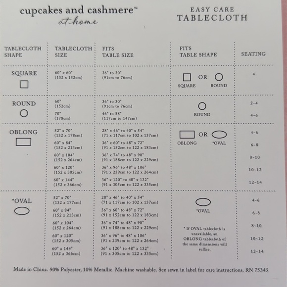 NEW Cupcakes and Cashmere Christmas Gingerbread Shimmer Tablecloth oblong - Picture 6 of 7